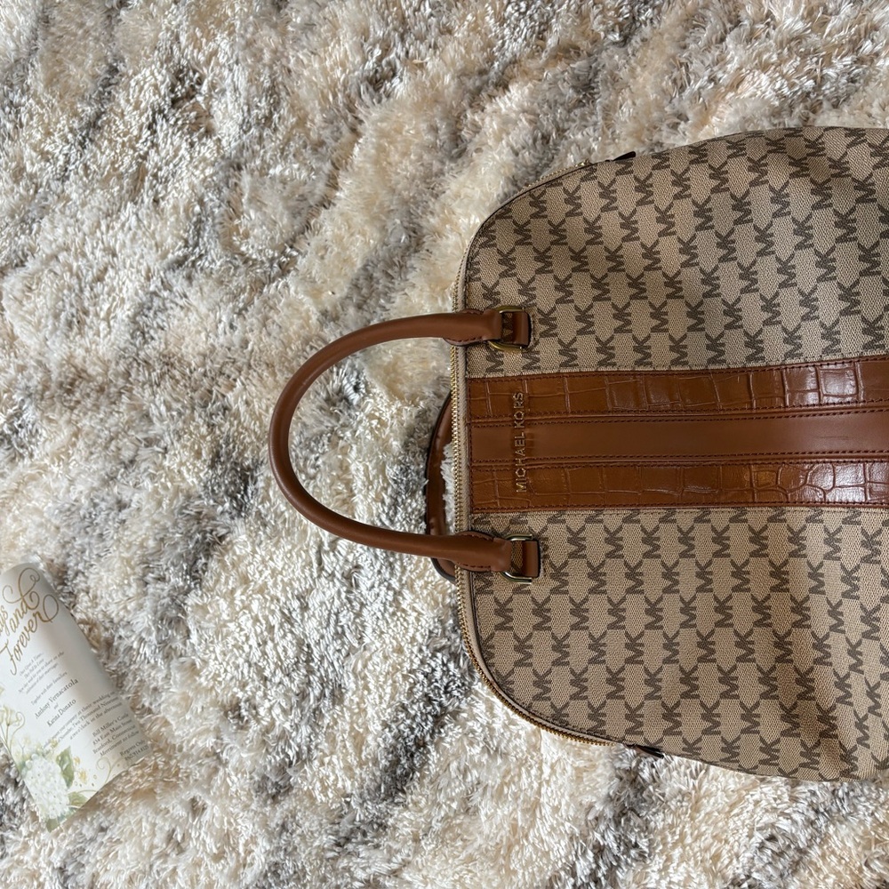 Michael Kors Beige and Brown Tote